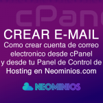 Crear una cuenta de Correo Electrónico en cPanel de Neominios.com Crear cuenta de email en cPanel