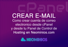 Crear una cuenta de Correo Electrónico en cPanel de Neominios.com Crear cuenta de email en cPanel